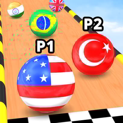 Carrera de Canicas 3D - Juego de habilidad para 2 jugadores